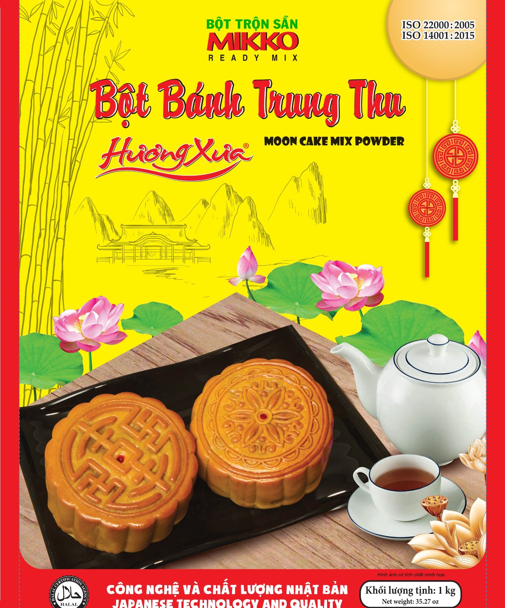Bột vỏ bánh nướng trung thu Mikko 1kg.