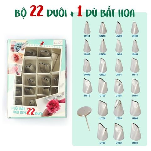 Bộ bắt bông kem 22 đui