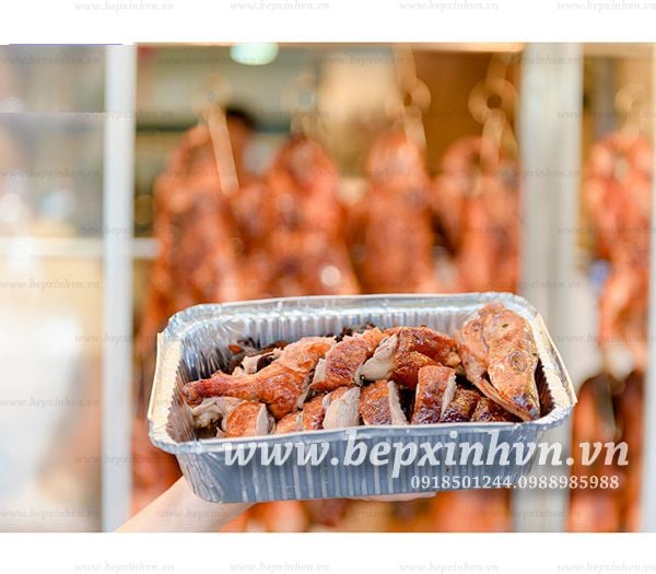 Khay bạc nhôm lót nồi chiên không dầu chữ nhật R2 - 22x17cm