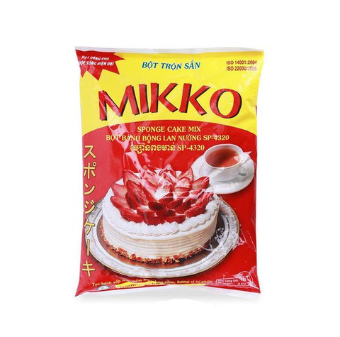 Bột trộn sẵn bánh bông lan nướng Mikko 1kg