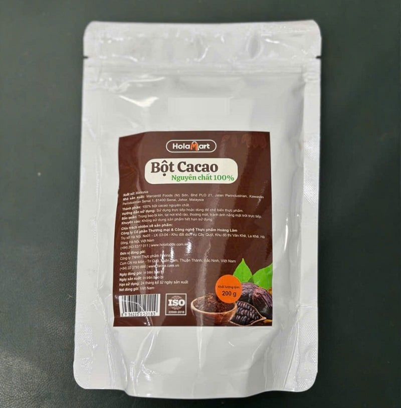 Bột Cacao nguyên chất Malaysia 200gr & 500gr