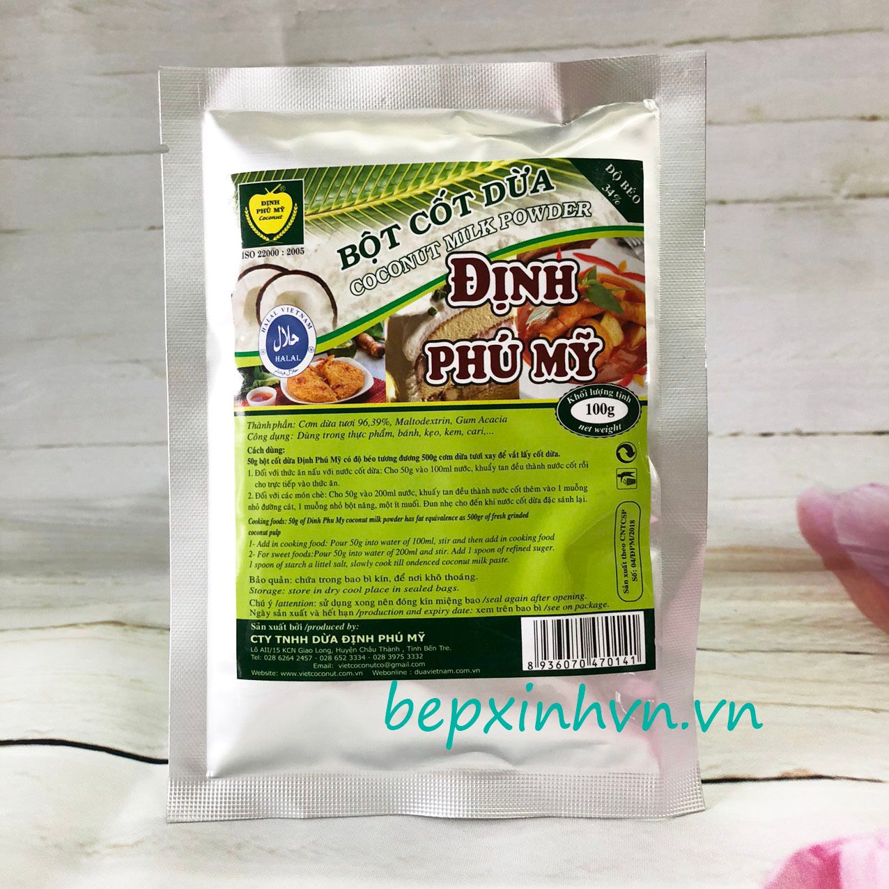 Bột cốt dừa Định Phú Mỹ 100g