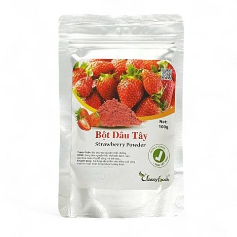 Bột dâu tây Classyfoods 100g