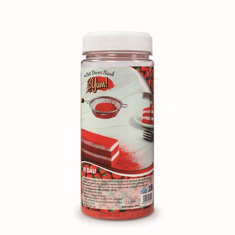 Bột ngũ cốc decor bánh vị dâu 300g.
