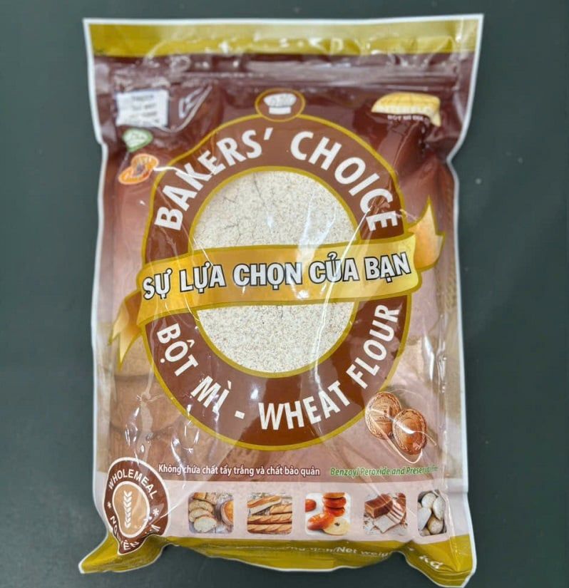 Bột mì nguyên cám Bakers' choice 1kg.