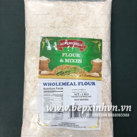 Bột mì nguyên cám Aunt Michelle 1kg (wholemeal flour)