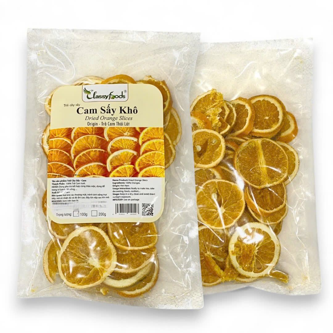 Cam sấy khô Classyfoods 100gr.