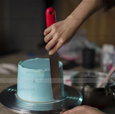 Chà láng thẳng cán nhựa đỏ Breadleaf