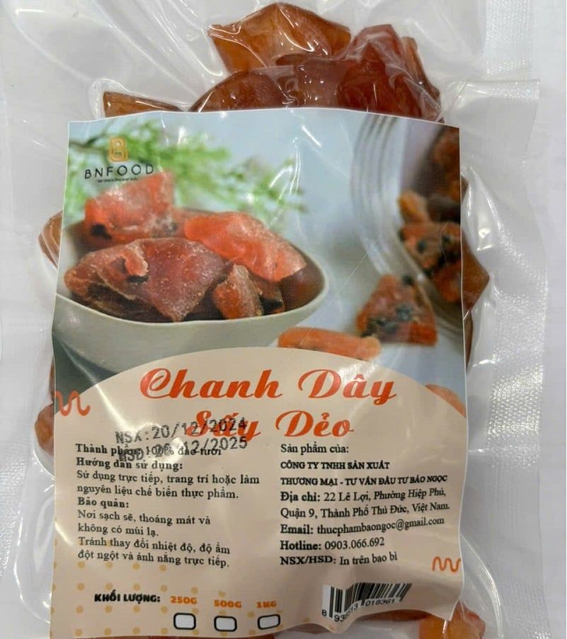 Chanh dây sấy dẻo