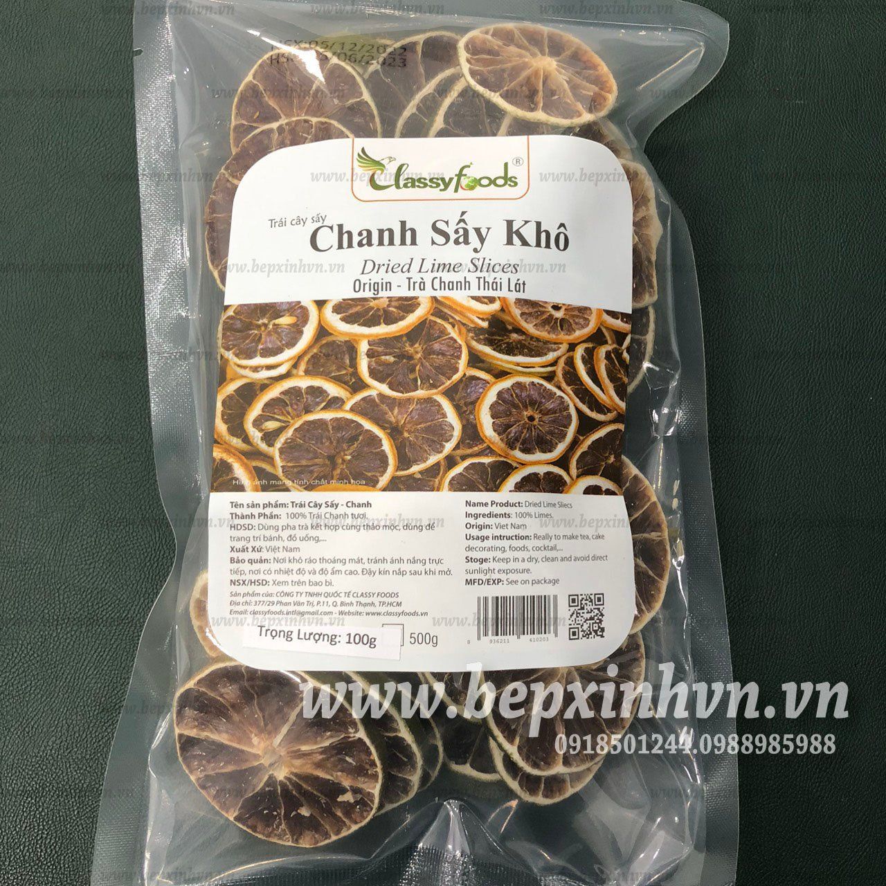 Chanh sấy khô Classyfoods 100g