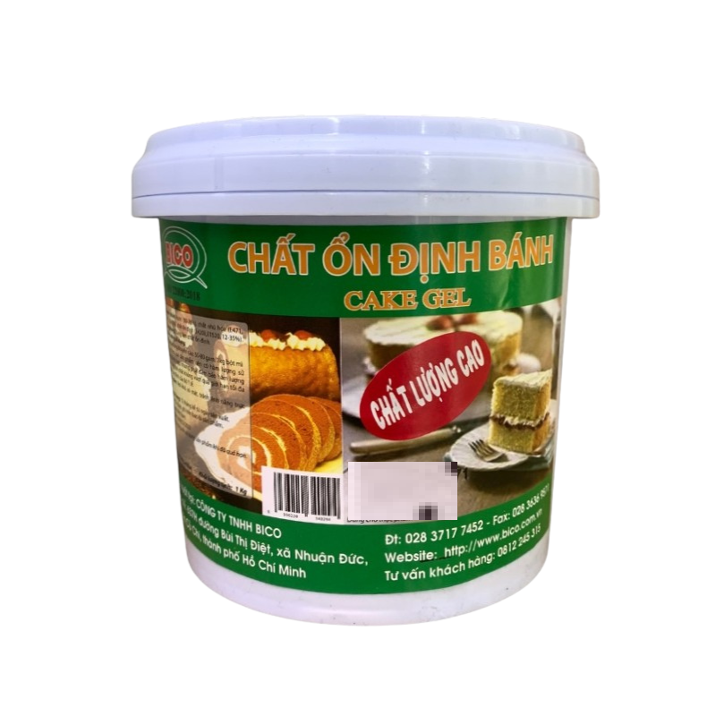 Chất ổn định bánh cake gel không màu Bico 1kg.