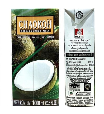 Nước cốt dừa thái lan Chaokoh 1lít