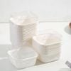Cup giấy vuông trắng nắp nhựa trong GP8100
