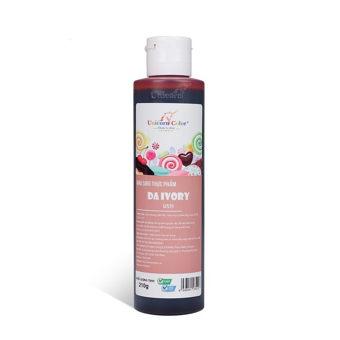 Màu siro thực phẩm màu da ivory 210g