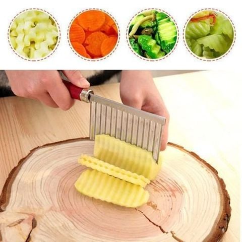 Dụng cụ cắt bánh, rau câu gợn sóng