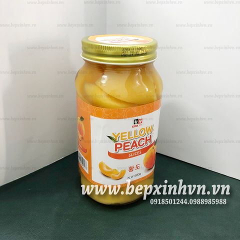 Đào ngâm Hàn quốc 680gr