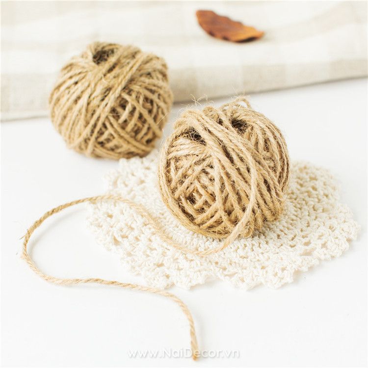 Dây gai nâu trang trí