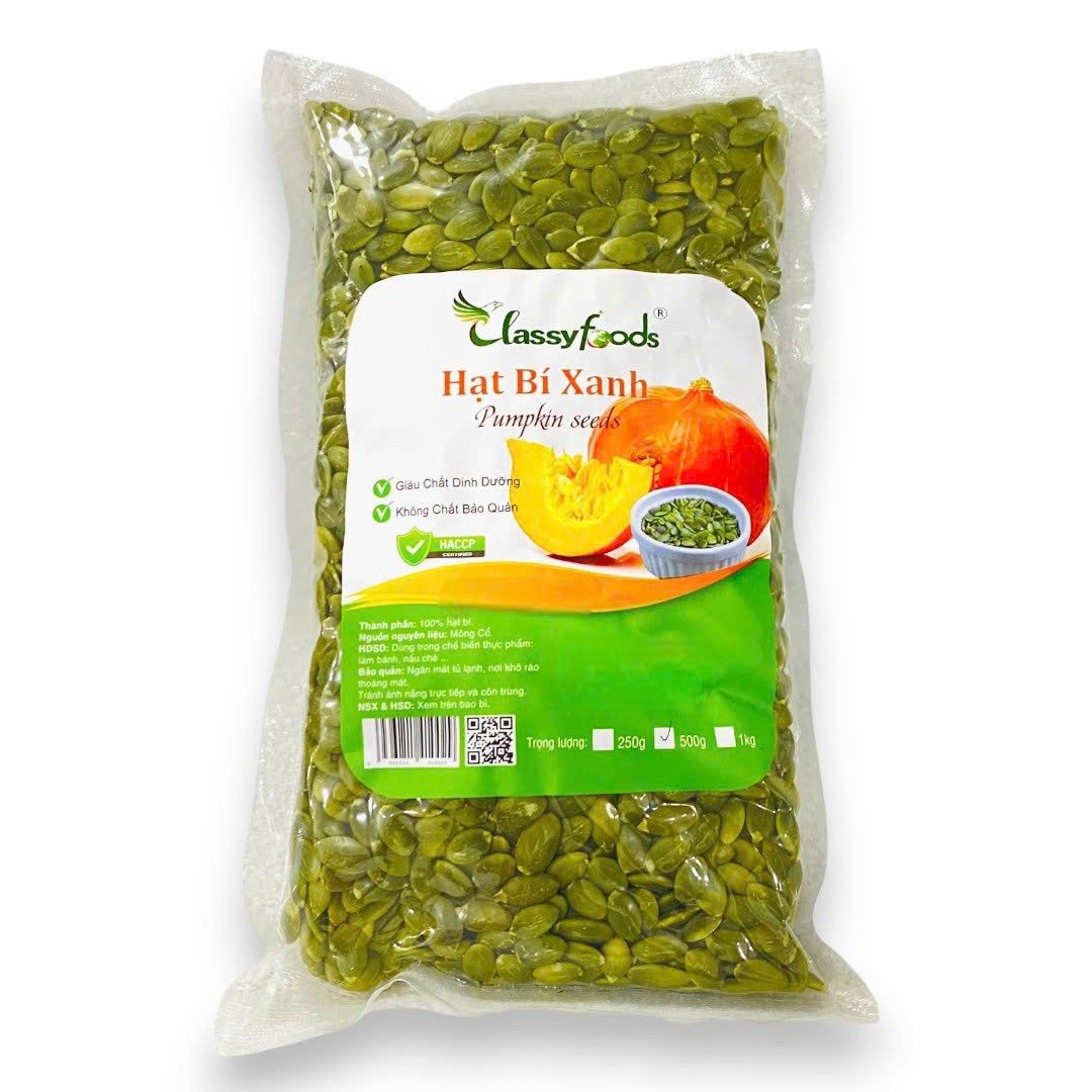 Hạt Bí xanh Classyfoods 500gr.