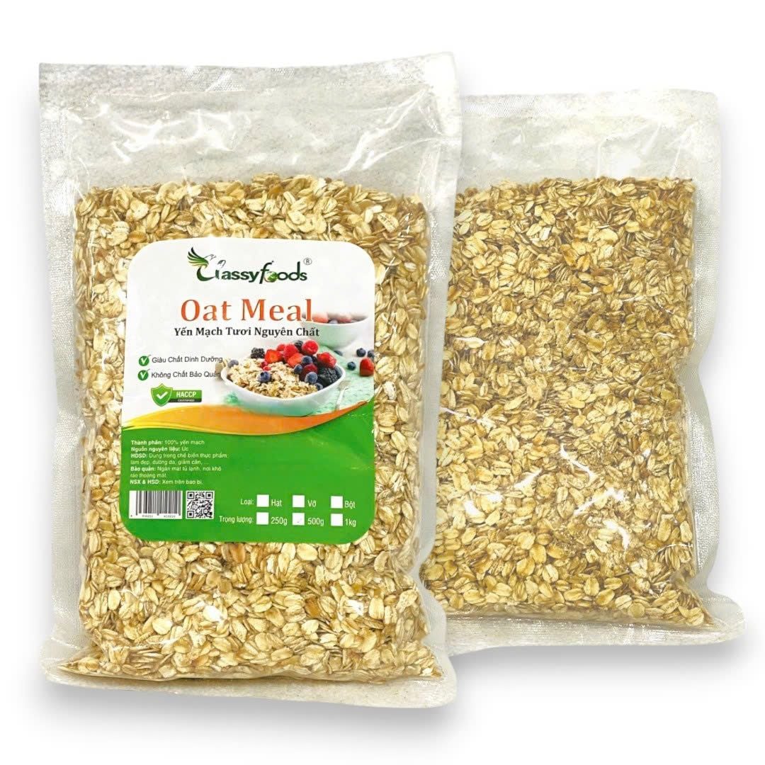 Yến mạch cán dẹp ClassyFoods 500gr.