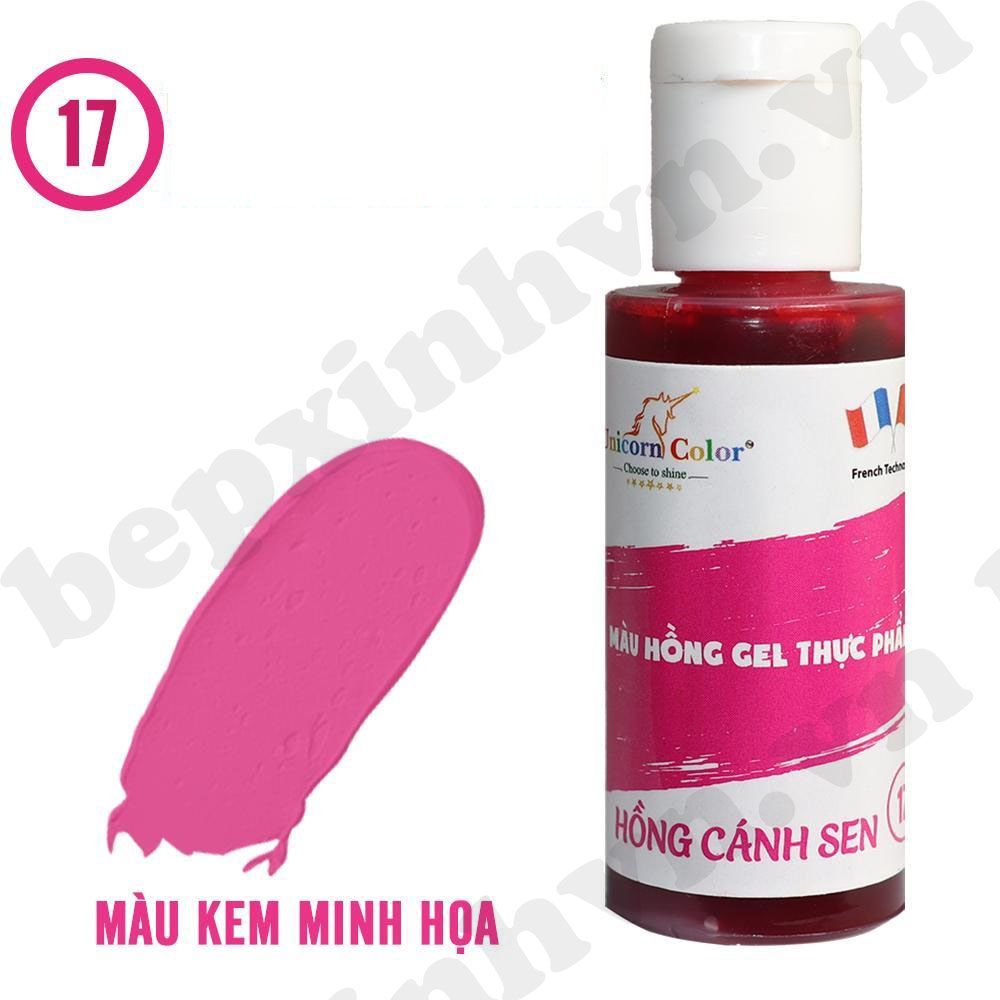 Màu gel hồng cánh sen Unicorn Color 28g