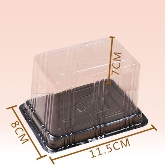 Hộp nhựa đế đen hình chữ nhật A01