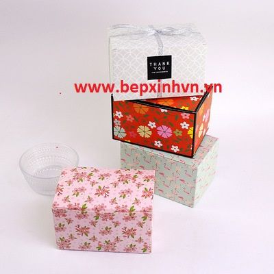 Hộp đựng bánh kẹo hình khối chữ nhật (1/50 hộp)