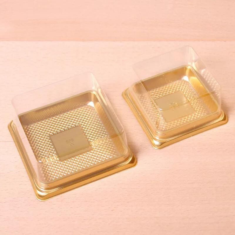 Hộp bánh trung thu nhựa đế vàng XY80S 125g - 150g.