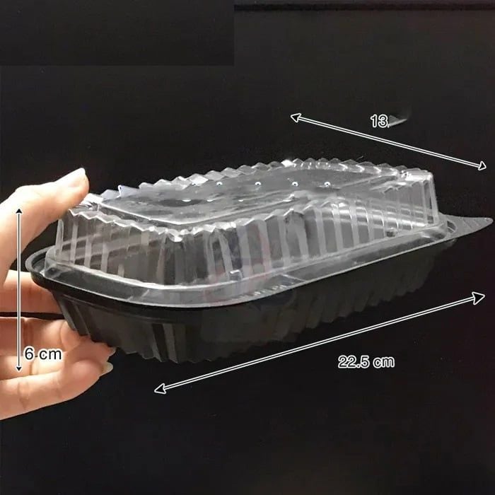 Hộp nhựa đế đen HT17