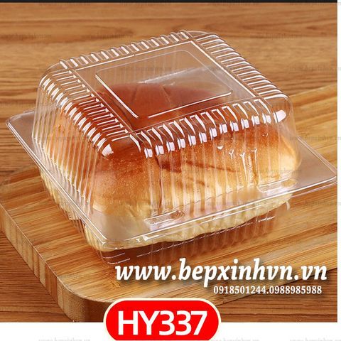 Hộp nhựa vuông nắp gập HY337