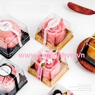 Hộp bánh trung thu nhựa đế vàng 80g (50 hộp)