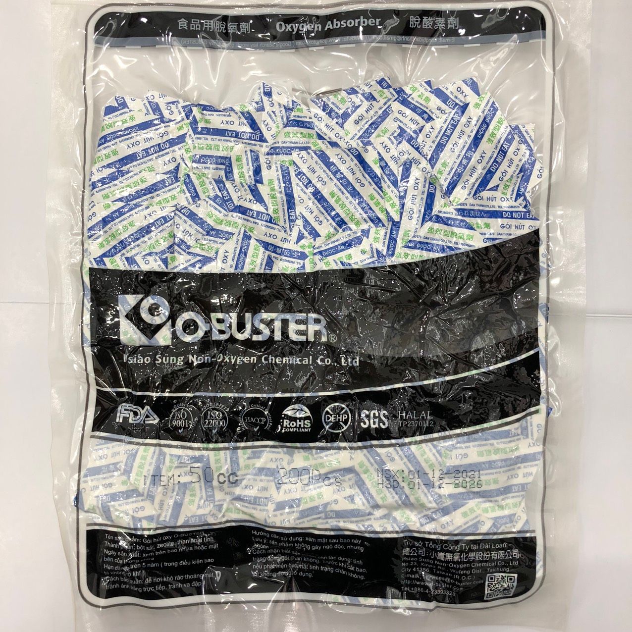 Túi hút ẩm O-Buster 50cc.