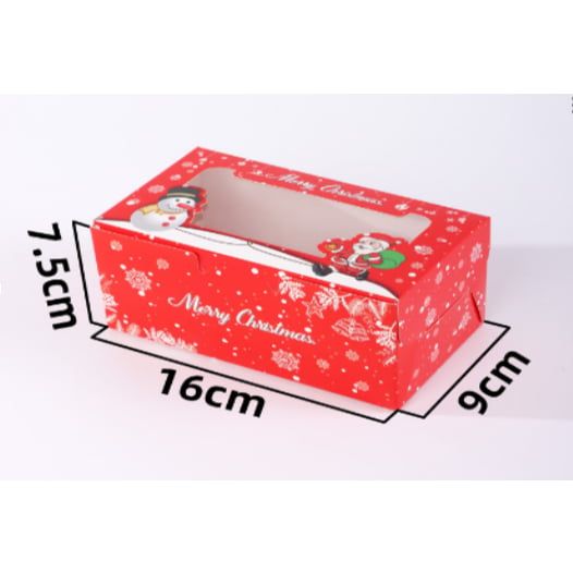 Hộp 2 cupcake Giáng Sinh Đỏ