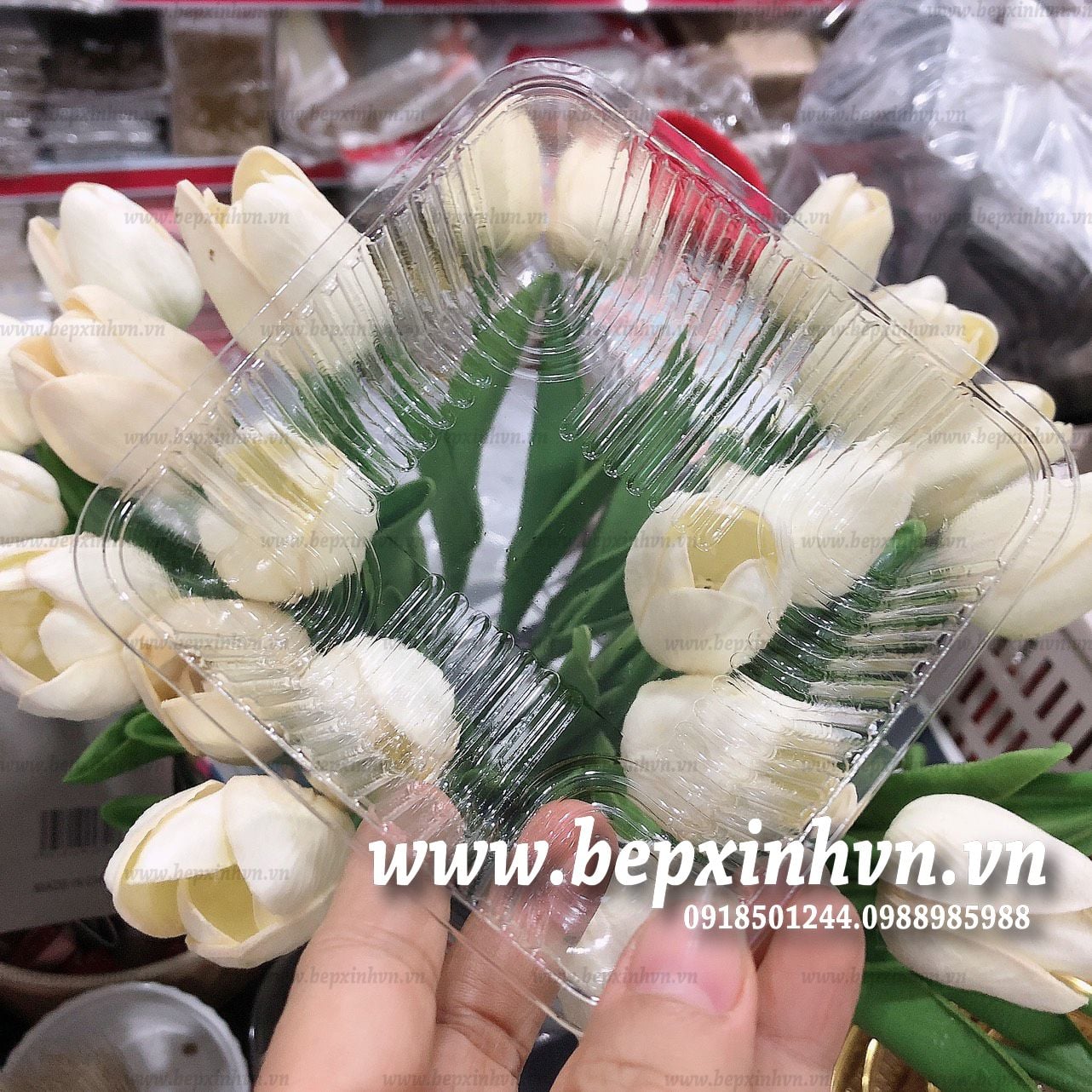 Khay trung thu nhựa 250g trong (lốc 100) - khay số 10.5 VN.