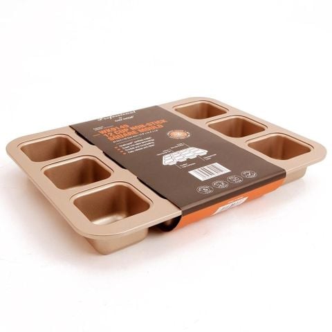 Khuôn 12 bánh non-stick square mould Chefmade WK9149