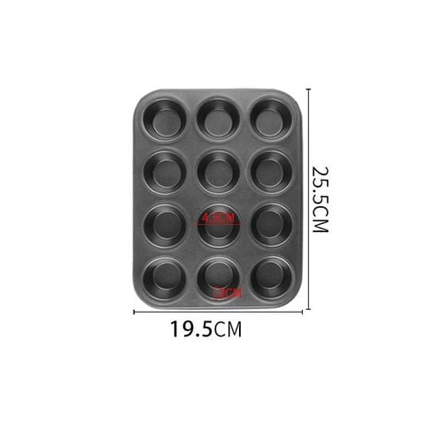 Khuôn bánh cupcake 12 bánh nhỏ