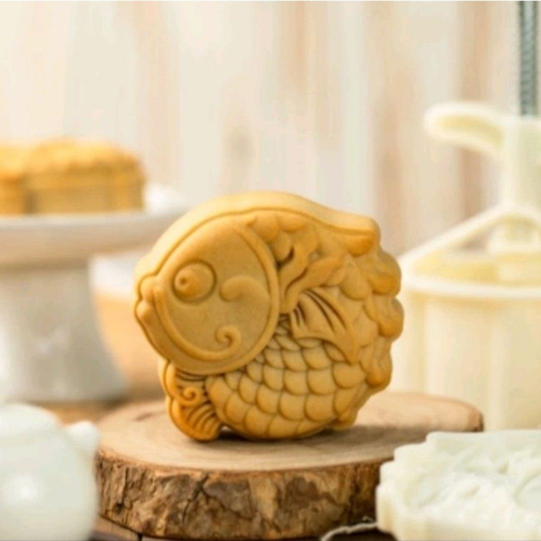 Khuôn trung thu 150g 1 mặt Cá Chép