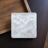 Khuôn trung thu lò xo 150g 1 mặt vuông sóng nước