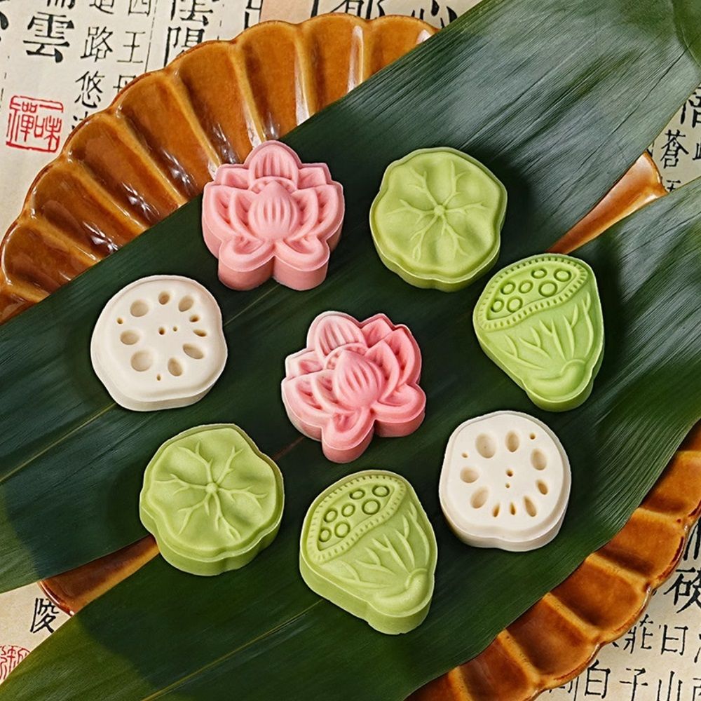 Khuôn trung thu 30g 1 mặt Hội Sen