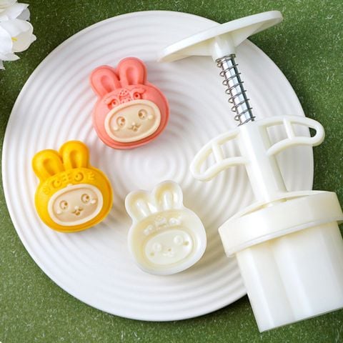 Khuôn trung thu lò xo 30g Hổ đội nón Thỏ