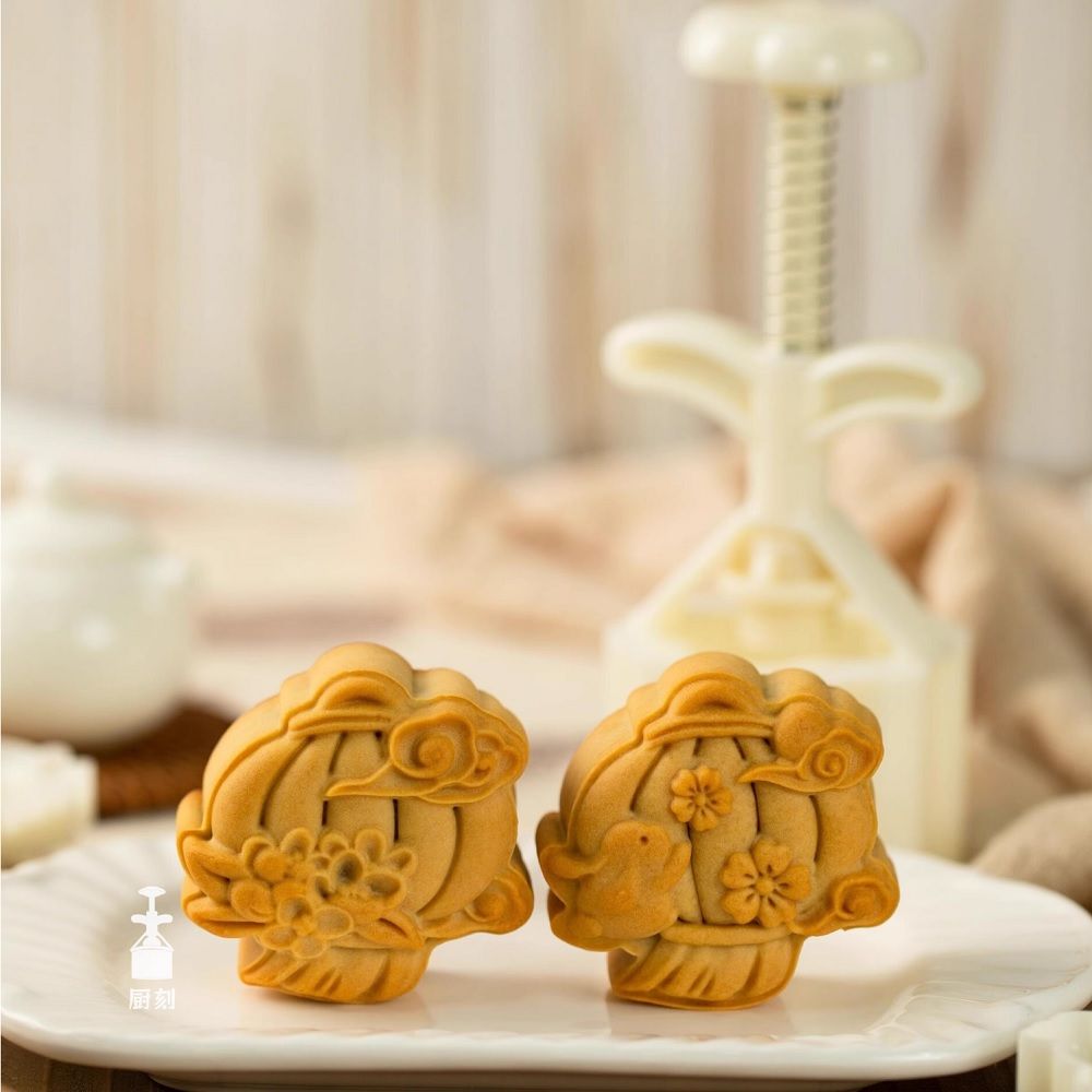 Khuôn trung thu 50g 2 mặt Thỏ Lồng Đèn