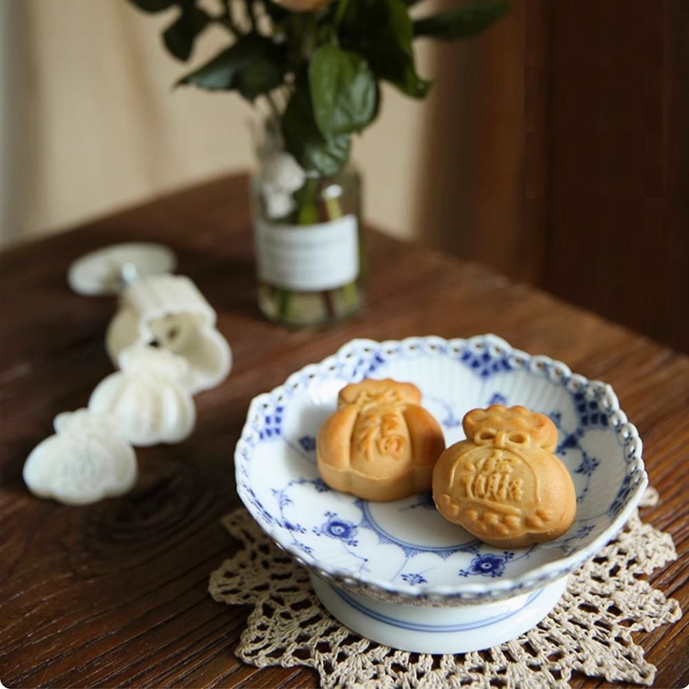 Khuôn trung thu lò xo 50g 2 mặt túi tiền