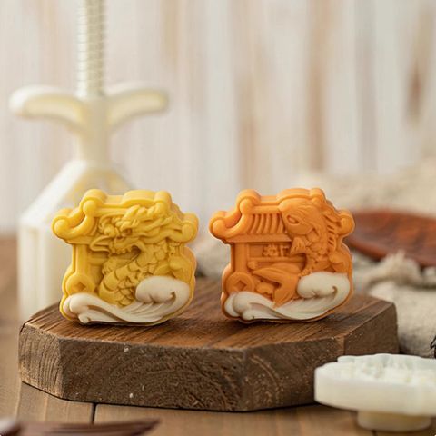Khuôn trung thu 75g 2 mặt Cá Rồng
