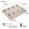 Khuôn 8 bánh chữ nhật Chefmade WK9324