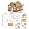 Bộ 10 khuôn nhấn bánh quy ngôi nhà Giáng Sinh