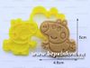 Khuôn nhấn bánh quy nhân vật hoạt hình heo Peppa
