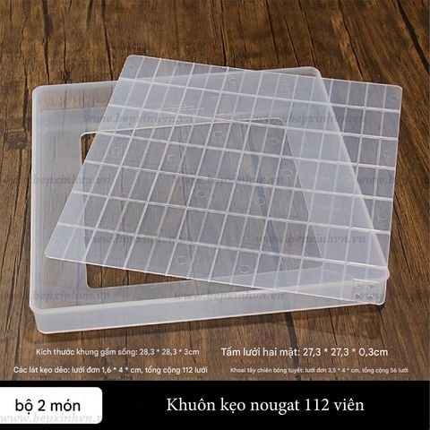 Khuôn kẹo nougat 112 viên
