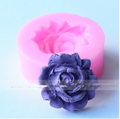 Khuôn silicon 4D hoa hồng 3.5cm