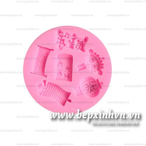 Khuôn silicon 4d pháo hoa lồng đèn