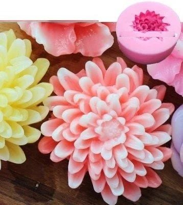 Khuôn silicon 4D hoa cúc đại