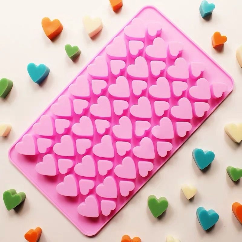 Khuôn silicon 56 trái tim